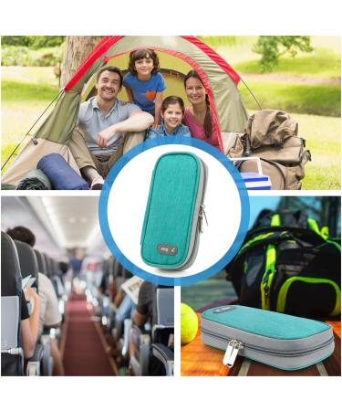 Youshares Insulin Cooling Bag with 2 Cooling Packs - Essential Diabetes Accessories for Safe Travel | Diabetic PEN Cool Box (Green) - Buy Online on GoSupps.com
