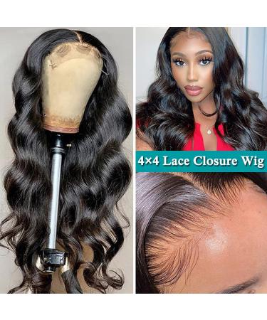 Fairgreat 4x4 Lace Front Human Hair Wig 16 Inch | Brazilian Body Wave Wig for Black Women - Buy Online on GoSupps.com