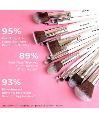 Praush P23 Professional Powder Small Brush | Premium Makeup Brush for Flawless Application - Shop Internationally - Buy Online on GoSupps.com