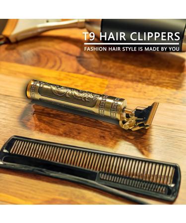 Auzeuner Professional Hair Clippers for Men Electric Haircut Kit Hair Trimmer Grooming Waterproof Rechargeable Close Cutting T Blade Trimmer USB Rechargeable Clippers for Hair Cutting with Guide Combs Cooper Dragon - Buy Online on GoSupps.com