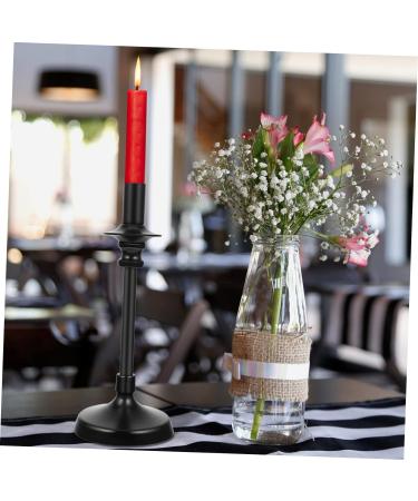 Zerodeko 7 Pcs Wrought Iron Decorative Candle Holder Vintage Candle Holder Metal Candle Holder Retro Candleholder Chicken Wings Fireplace Stand Pillar Candle Holder Christmas Candle Holders Blackx7pcs 26x10cmx7pcs - Buy Online on GoSupps.com