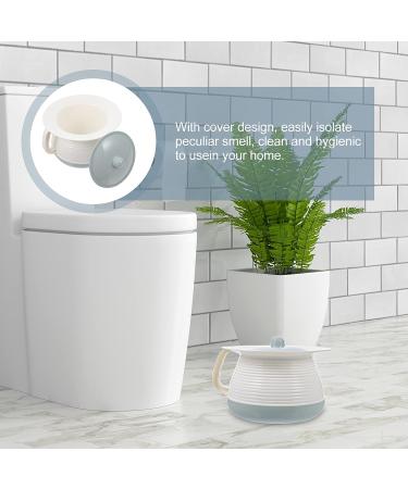 Portable Chamber Pot Urinal with Lid and Handle - Emergency Potty for Elderly, Men, Women - Indoor/Outdoor Use - Blue 21X21X13CM - Buy Online on GoSupps.com