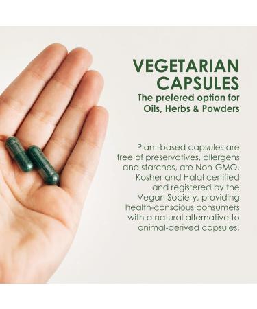 Capsuline Size 3 - Clear Empty Vegan Capsules - 1000 Count - Empty Veggie Pill Capsules - DIY Vegetable Capsule filling - Empty Caps - Kosher and Halal Certified - Non-GMO Certified 1000 count (Pack of 1) - Buy Online on GoSupps.com