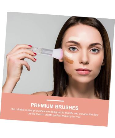 9 Pieces Makeup with Transparent Handle Nail Brush Makeup Brush Powder Makeup Brush Blush for Cheeks Foundation Brush Makeup Accessory Diamond Makeup Tools - Buy Online on GoSupps.com