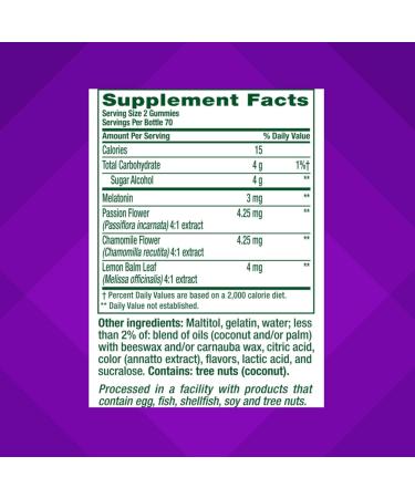 VitaFusion Melatonin Gummies - Sugar Free White Tea & Peach, 140 Count - Buy Online on GoSupps.com