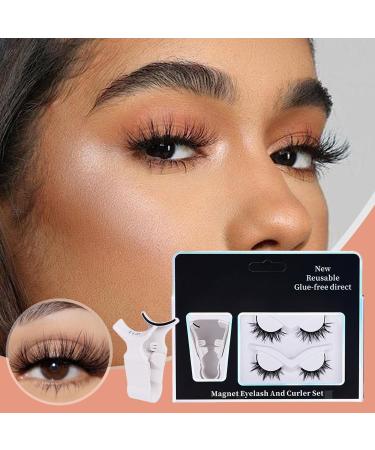 Fovolat Natural Looking Magnetic Eyelashes | Natural Magnetic Eyelashes Soft Magnetic Lashes No Glue 2 Pair Soft Magnetic Eyelashes Magnetic Eyelashes For Natural Look - Buy Online on GoSupps.com
