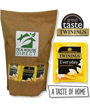 Twinings Everyday Tea Classic Blend Rich and Full Bodied Perfect Brew for any Occassion Medium Caffeine No added Salt Sugar and Artificial Color Free - Pack of 50 Sachets Everyday Pack of 50 Sachets - Buy Online on GoSupps.com
