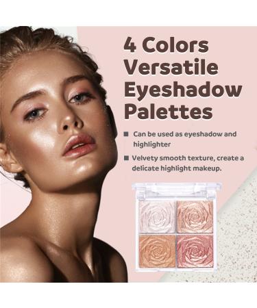 3-in-1 Eyeshadow Set: Eyeshadow Stick, 48-Color Palette, and 4-Color Highlighter Palette | Blendable Makeup Gift for Women - Buy Online on GoSupps.com