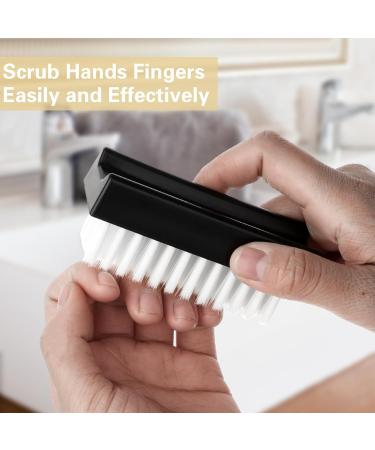 Amaxiu Hand Nail Brush for Cleaning Fingernails Durable Nylon Firm Stiff Scrub Bristles Nail Scrubber Brushes for Men Mechanics Gardeners Scrubbing under Fingers Foot Toes(2 Pack Black+White) - Buy Online on GoSupps.com
