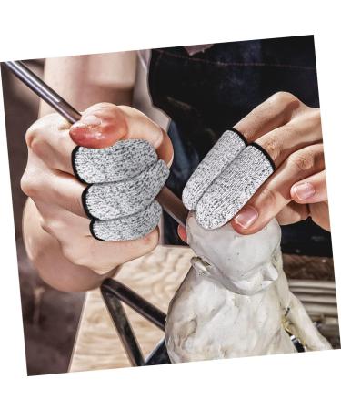 6 Pair Reusable Finger Cots - Protective Sewing Finger Sleeves for Men & Women - High Strength Polyethylene Thumb Covers - Buy Online on GoSupps.com