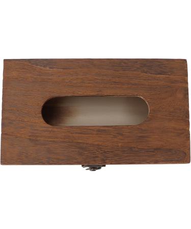 Verdant Touch Retro Decorative Handkerchief Case - Wood Napkin Holder & Desk Organizer for Home & Massage Business - Buy Online on GoSupps.com