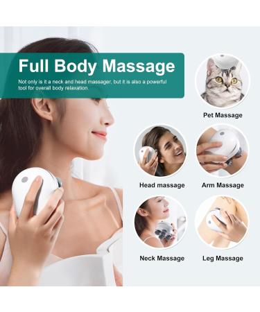 Scalp Massager for Dogs & Cats - Electric Head Massage Device with 4 Massage Heads for Muscle Relief & Tension Release - Buy Online on GoSupps.com