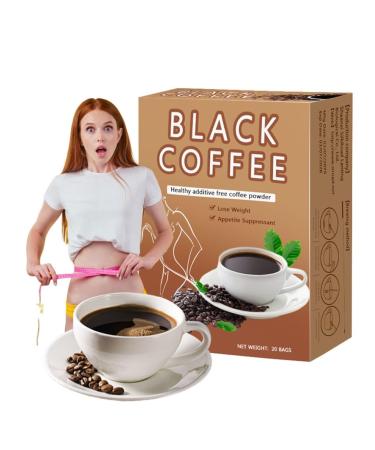 KLYso Instant Black Coffee Natural Appetite Suppressant Fat Burning Drink For Weight Management Neutral Taste1PCS