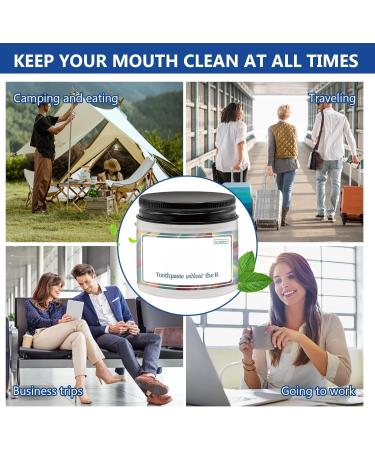 Eco-Friendly 2 in 1 Nano Hydroxyapatite Toothpaste Tablets - Fluoride-Free Enamel-Friendly Natural Coconut Mint Flavor - Perfect for Travel (62 Count - Buy Online on GoSupps.com