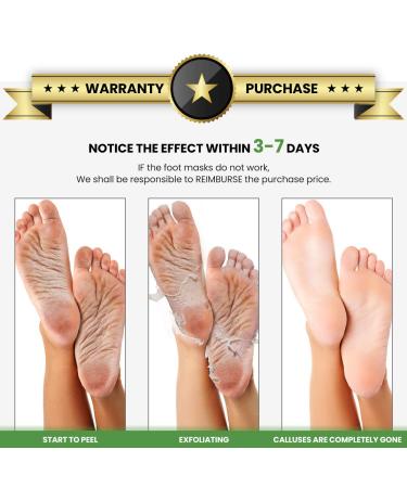 Tea Tree Foot Peel Mask - Exfoliating Treatment for Callused and Cracked Heels - 2 Pack - Buy Online on GoSupps.com