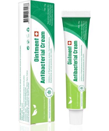 JCGJC Antibacterial , Antibiotic Cream for Skin Infection Soothing Ointment for Sensitive Skin and Disinfection, Antibacterial - 15g