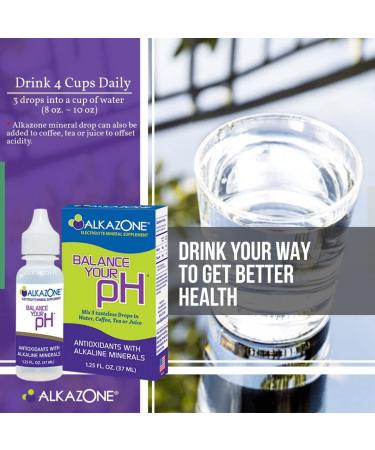 Alkazone pH Balance Alkaline Mineral Drops - 1.25 Oz, Yields 10 Gallons of Antioxidant Water - Buy Online on GoSupps.com