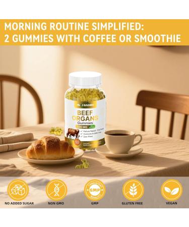 HEALOADING Beef Organ Supplement for Women:Grass Fed Beef Organ Gummies Supplement, Wellness with Liver Heart Kidney Pancreas Spleen Supports Women's Overall Energy and Health Non-GMO(60 Gummies) - Buy Online on GoSupps.com