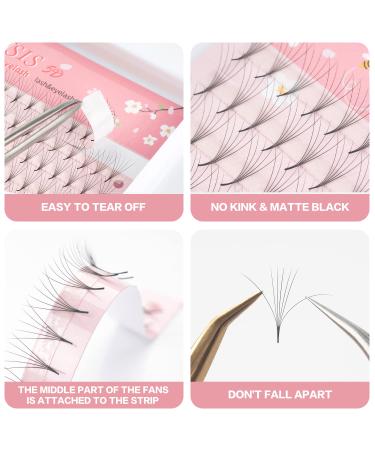 5D Short Stem Premade Volume Lash Extensions - C Curl - 0.07mm - 10mm - Buy Online on GoSupps.com