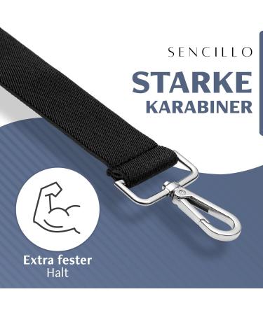 Sencillo Y-Shape Black Suspenders for Men with Carabiner - Stylish & Durable International Shipping - Buy Online on GoSupps.com