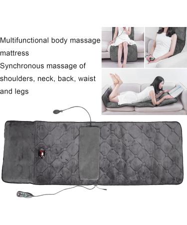 Electrically Heated Massage Mattress - Full-Body Shiatsu Pain Relief Pad with Hot Compress & Warming Lumbar Pillow (EU) - Buy Online on GoSupps.com