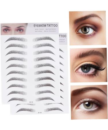 MAGICLULU 6 Pcs 3d Eyebrow Stickers Shaping Stickers Womens Eyebrow Stickers Hair Kit Miss Cosmetic Template ze003x3pcs Blackx3pcs - Buy Online on GoSupps.com