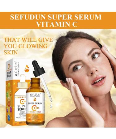 Vitamin C Face Serum 20% Vitamin C Serum with Hyaluronic Acid for Face and Cleavage Serum Face Vitamin C Serum High Dose Vitamin C Face Anti-Ageing Against Dark Spots (30 ml) - Buy Online on GoSupps.com