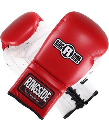 Lace IMF Tech Training Gloves 14oz Red by Ringside - High Quality Boxing Gear - Buy Online on GoSupps.com