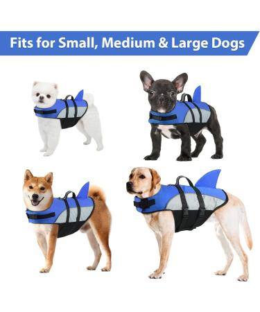 Dog Lifeguard Vest for Dogs | Reflective Adjustable Buoyant - Blue XL (66-78cm) | Swim & Surf Safely - Buy Online on GoSupps.com