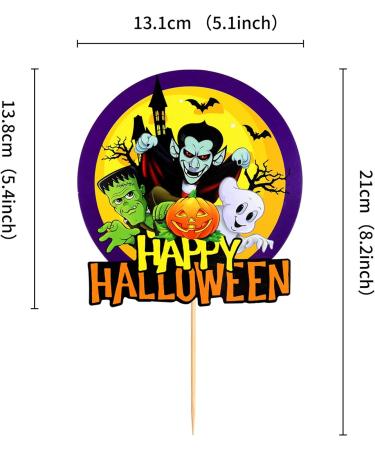 72 Pcs Halloween Cupcake Toppers Cupcake Liners Pumpkin 40 Pcs Cupcake Wrapper and 40 Pcs Cupcake Toppers muffin Case Trays for Halloween Birthday Decoration Party Supply (72 pcs) - Buy Online on GoSupps.com