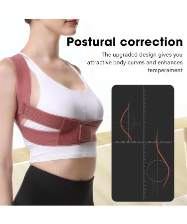 TOPINCN Posture Straps - Comfortable 360 Hunchback Correction Belt for Postpartum Repair | Pain Relief | Flexible Design (S) Red - Buy Online on GoSupps.com