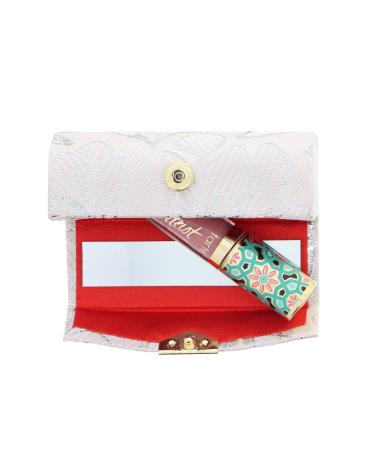 Elegant Peach Lipstick Case with Mirror - Stylish Lip Stick Holder for Ladies - Buy Online on GoSupps.com