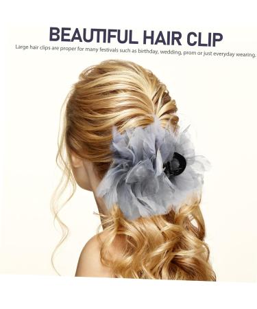 Pearls Organza Flowers Hair Clip Hair Accessories Hair Pin Hair Clips Tiara Beads Hair Clips Hair Clips For Women Metal Bridal Feather Clip On Back Of - Buy Online on GoSupps.com