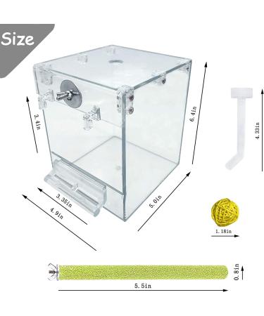 Tfwadmx Bird Bath for Cage - Parrot, Parakeet, Lovebirds, Conure, Cockatoos - No-Leakage Hanging Shower Tub for Small Pet Birds - Buy Online on GoSupps.com