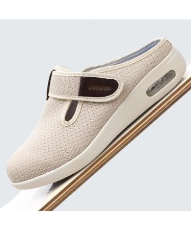 MisFun Diabetic Shoes for Men - Orthopedic Slippers for Foot Fracture Recovery - Black, Size 6.5 - Buy Online on GoSupps.com