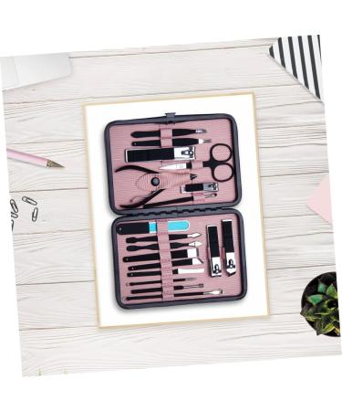 Ipetboom 1 Nail Set Nail Grooming Kit Nail Tools for Nail Art Nail Scraper Nail Stamping Polish Thick Nail Trimmer Nail Kits Cuticle Stainless Steel Pink Spatula Cosmetic - Buy Online on GoSupps.com
