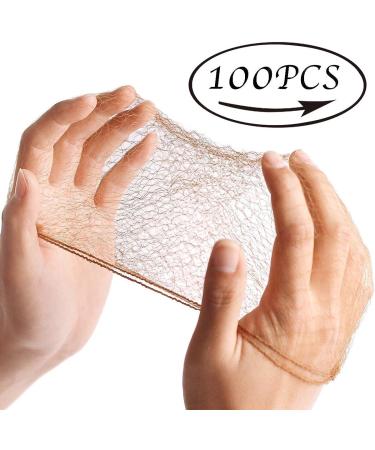 Smilco Hair Nets 100 PCS - 20 Elastic Mesh Wig Nets for Hair Bun Making - Brown - Buy Online on GoSupps.com