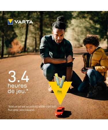 VARTA Recharge Accu Recycled AAA Micro NiMH Batteries - Pre-Charged 800 mAh Eco-Friendly 4-Pack - No Memory Effect - Buy Online on GoSupps.com