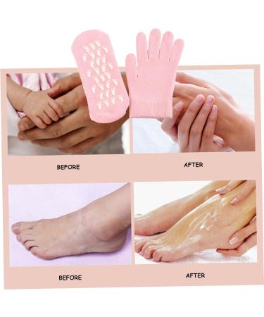 Moisturising Socks Moisturising Gloves and Socks for Dry Hands Foot Gel Spa Softens Cracked Silicone Foot Moisturiser Socks and Gloves for Hands Feet Overnight Hydrating Care - Buy Online on GoSupps.com