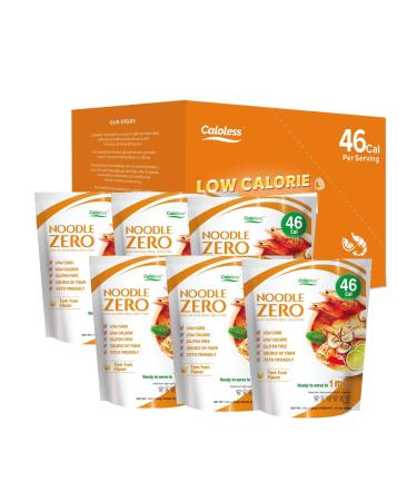 Caloless Konjac Shirataki Noodles 6-Pack Low Calorie Healthy Food (Tom Yum)-Gluten Free Keto Snacks Non Gmo Low Carbs Glucomannan Diabetic Miracle Noodle Pasta Flavor Variety Pack 13.4 Ounce (Pack of 6) - Buy Online on GoSupps.com