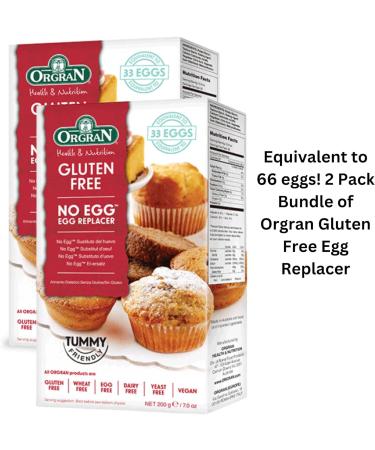 Egg Replacer Gluten Free Milk Free and GMO Free Bundle Containing Two 200g Packs of Orgran Egg Replacer for Meringue Pancakes Desserts Cakes - Buy Online on GoSupps.com
