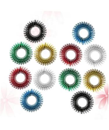 Clispeed 24 STK Stress Reduction Toys - Vibrating Ring & Acupressure Massage Tool for Fingers | Ideal for Children & Adults - Buy Online on GoSupps.com