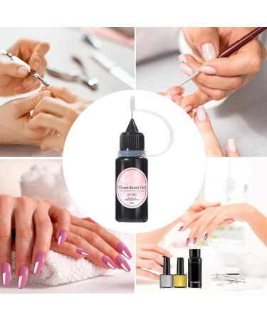 Nail sculpting gel - 10ml of enchanting transparent adhesive | Non-sticky 3D nail gel | For beginners salons home painting nail shops glitter gem design - Buy Online on GoSupps.com