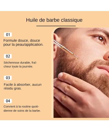 Beard Oil - 30ml Nourishing Fast-Absorbing Non-Sticky and Moisturizing Formula | Care and Styling Solution for a Smooth Beard For Dad Grandad Husband Beard Lovers Family Friends and Adults - Buy Online on GoSupps.com