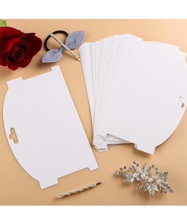 Noverlife 50PCS Hair Clip Display Cards - Hair Accessories Packaging Cards for Organizing - White Cardboard Hair Claw Holder - 7.68x4.72inch - Buy Online on GoSupps.com