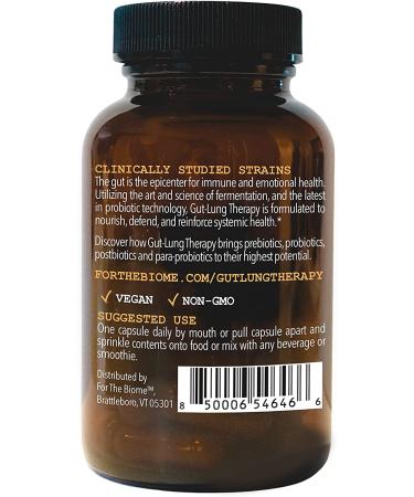 For The Biome Gut-Lung Therapy | All-in-One Prebiotic, Probiotic & Postbiotic | Clinically Proven Formula - 30 Count - Buy Online on GoSupps.com