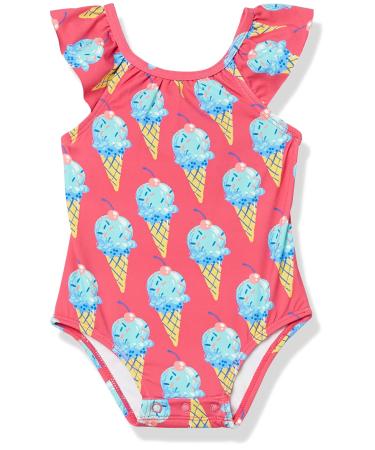 Hatley Baby Girls One Piece Swimsuit Ice Cream Cones 9-12 Months