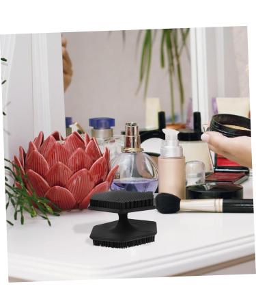 VINTORKY Face Brush Silicone Facial Cleansing Brush Facial Cleansing Brush Exfoliator Face Cleansing Brush Face Exfoliator Facial Wash Brush Face Scrub Double Sided Scrubber Silica Gel 6.50X6.50X4.00CM Black - Buy Online on GoSupps.com