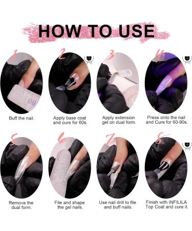 NXJ INFILILA Poly Gel 50ml Builder Gel White Nail Extension Gel Hard Gel for Nails Soak Off UV LED Glitter Gel Nail Polish for Home and Manicure Nail Salon DIY Gift for Girls Women A-white - Buy Online on GoSupps.com