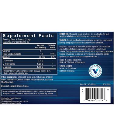 BodyTech BCAA Fruit Punch Powder - 11.5 Ounce (Pack of 1) | 2:1:1 Ratio for Muscle Recovery & Endurance - Buy Online on GoSupps.com